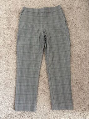 Hilary Radley Black & Gray Plaid Dress Pants